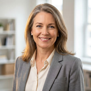 Foto de perfil de Sarah Coleman, indicada como directora financiera en Peculcauce